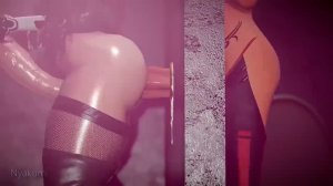 [MMD] Futanari GloryHole